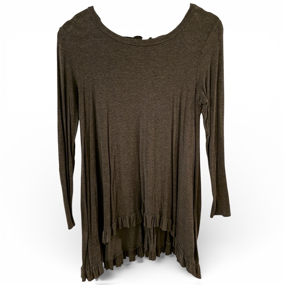 Chic Gray Women's Tunic Top